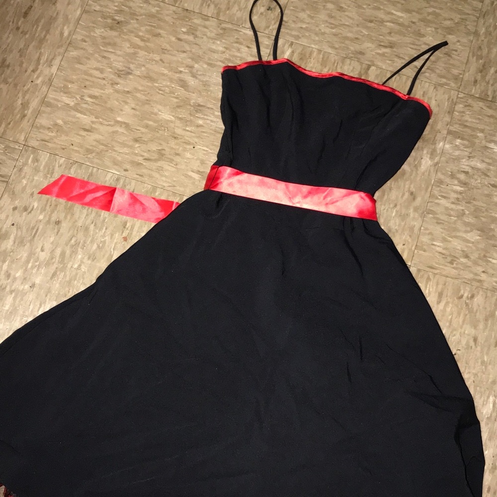 black and red dress